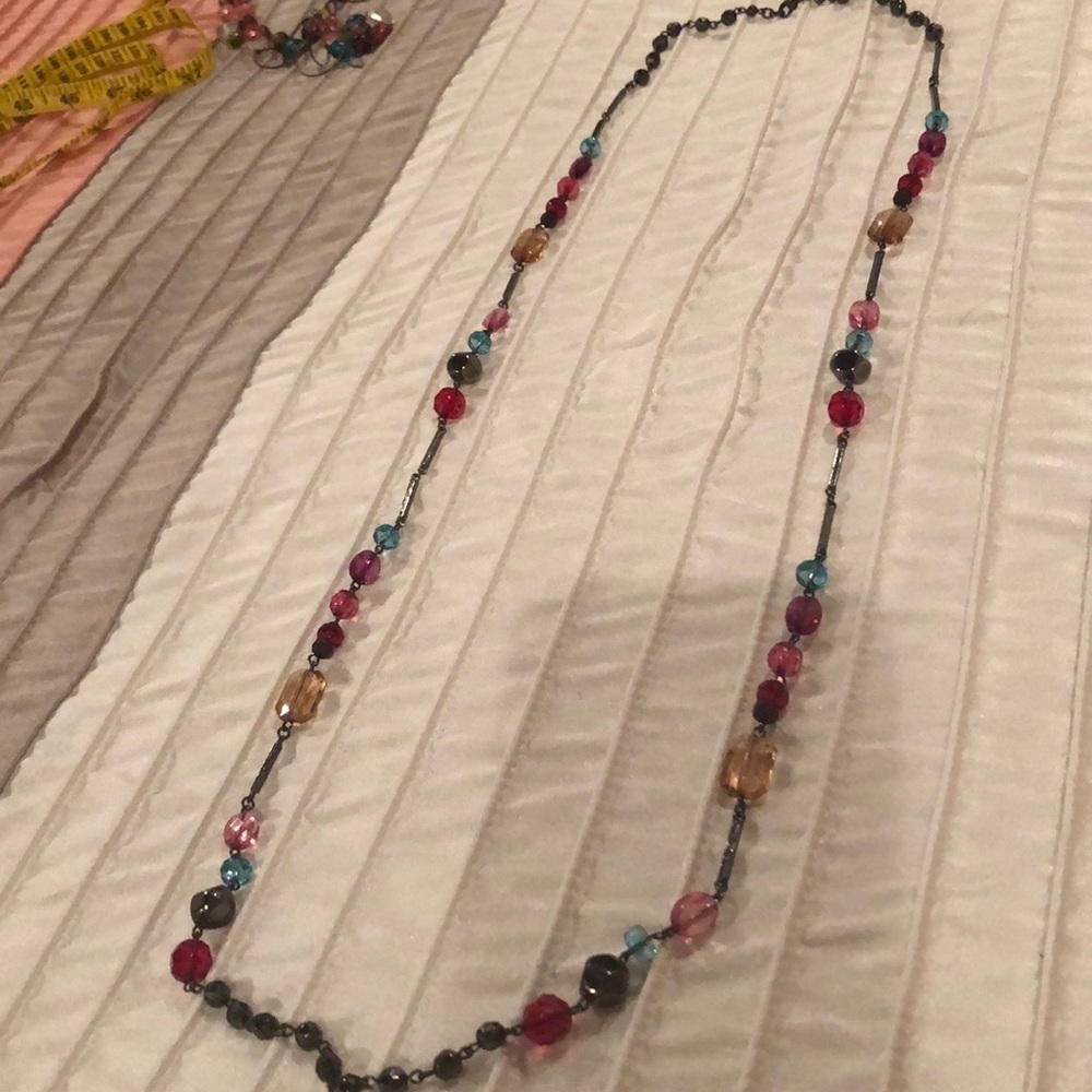 Multicolored beaded necklace